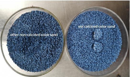 Top Quality, High-Temperature Calcined Basalt Colored Sand for Tiles