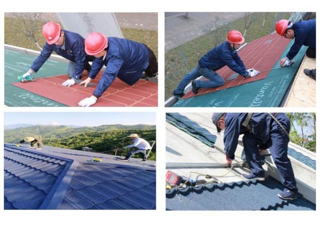 Factory Direct Sell Fish Scale Colored Stone Coated Asphalt Roofing Tile
